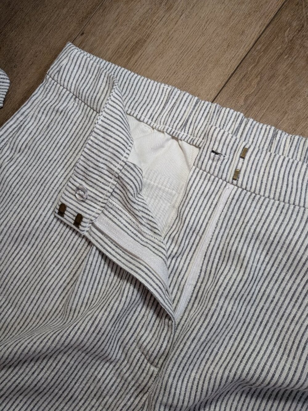 NWT Old Navy Womens High-Waisted Linen-Blend Pleated Front Pants Size XL Tall - Picture 11 of 11